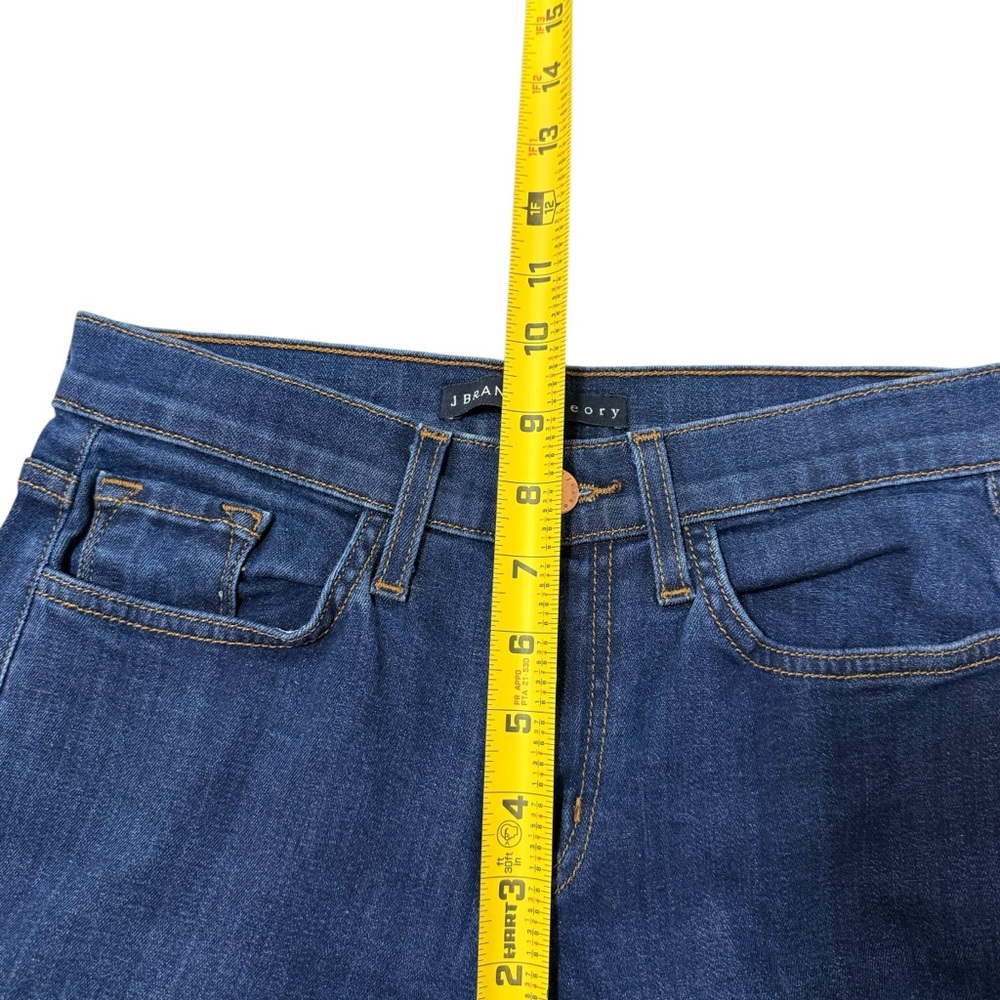 J Brand for Theory Dark Indigo Blue Mid Rise Slim Boyfriend Leg Jeans Size 23 - Picture 11 of 11